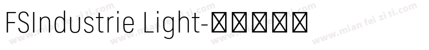 FSIndustrie Light字体转换